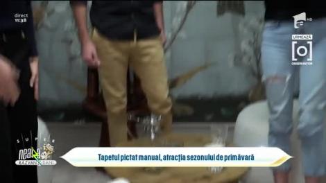 Tapetul pictat manual, atracția sezonului de primăvară