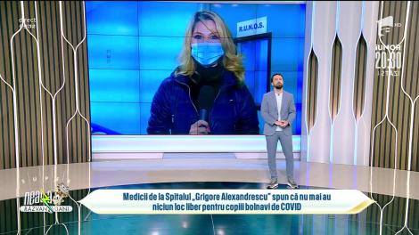 Tot mai mulți copii internați în spitalele suport Covid