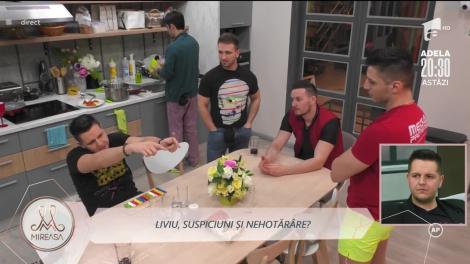 Liviu, discuție tensionată cu băieții din casa Mireasa. Ce i-au reproșat