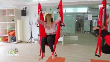 Totul despre Air Yoga. Exerciții în hamac