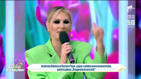 Super colaborare! Andreea Bănică și Dorian Popa au lansat melodia ”Dragoste încercată”