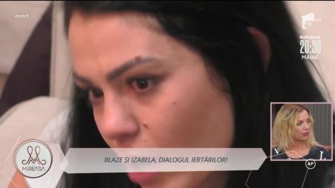 Izabela și Blaze, într-un final, comunicare: Nu am nicio scuză, știu că ești supărat, îmi pare rău!