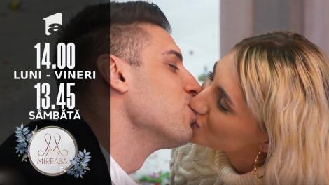 Liviu și Maria, primul sărut! Jocuri și provocări în casa Mireasa