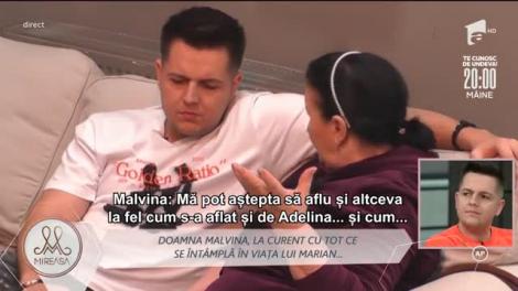 Doamna Malvina, despre relația lui Marian cu Andreea: A făcut exact invers. Nu mai am încredere în ce spune