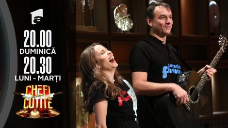 Andrei Păunescu și Maria Măgirescu gătesc la Chefi la cuțite