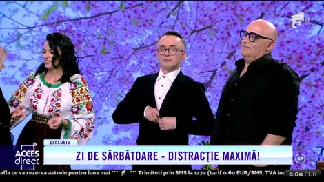 Zi de sărbătoare la Acces Direct! Interpreţii de muzică populară s-au &icirc;ntrecut &icirc;n ciocnit ouă!