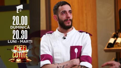 Luca Pintea, eliminat de la Chefi la cuţite! Chef Scărlătescu, foc şi pară pe cuţitul său de aur! "Pe tine cade tot, Alex!"