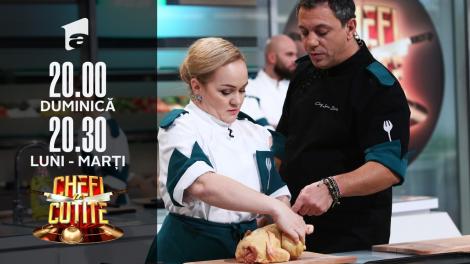 Proba de îndemânare. Echipa albastră câștigă întrecerea destinată măcelarilor