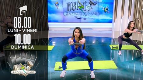 Antrenament de vară cu o sticlă. Fitness cu Diana Stejereanu