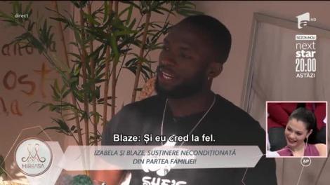 Blaze, de vorba cu... viitoarea lui soacră!