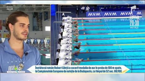 Robert Glinţă, cel mai bun înotător român, la Neatza! A obţinut prima medalie de aur pentru România după 17 ani!
