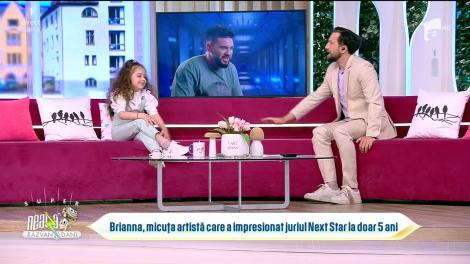 Brianna, micuța artistă care a impresionat juriul Next Star la doar cinci ani: Când o să fiu mare, vreau să fiu doctoriță!