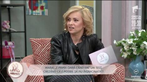 Știrea este infirmată, Maria nu este însărcinată: E prima oară când fac un test de sarcină!