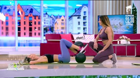 Antrenament pentru tot corpul. Fitness cu Diana Stejereanu: Ne solicită cel mai mult brațele!