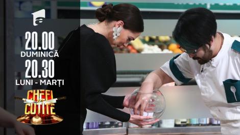 Sosuri picante, tema duelului individual. Emoții în bucătăria Chefi la Cuțite