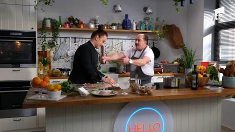 Ruladă din piept de pui, rețeta lui chef Roxana Blenche, la Hello Chef. Romică Ţociu, invitatul ediției