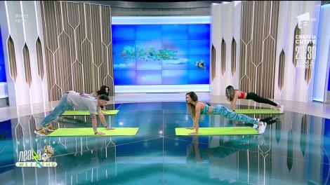 Fitness la Super Neatza! Cătălin Rizea s-a antrenat alături de Diana Stejereanu