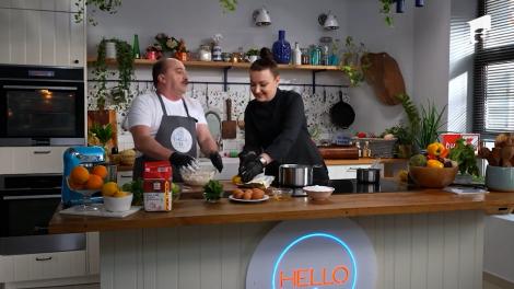 Tartă cu cremă de lămâie, rețeta lui chef Roxana Blenche, la Hello Chef. Romică Ţociu, invitatul ediției