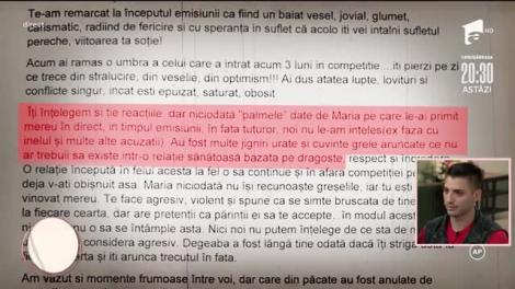 Liviu și Maria, discuție aprinsă de la două scrisori