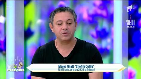 Chef Florin Bontea, despre marea finală Chef la cuțite: Telespectatorii pot gusta din meniurile finaliștilor!