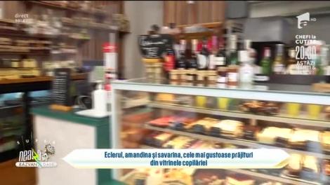 Eclerul, amandina și savarina, cele mai gustoase prăjituri din vitrinele copilăriei