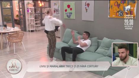Liviu și Maria, un nou val de reproșuri: Nu știu dacă ieșim împreună din acest concurs!