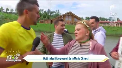 Marea pasiune ascunsă a Mariei Cîrneci. Artista oferă lecții de pescuit, direct de pe baltă