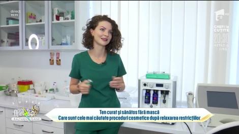 Ten curat și sănătos fără mască. Care sunt cele mai căutate proceduri cosmetice