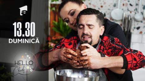 Cosmin Natanticu și chef Roxana Blenche, rețetă de ceafă de porc la Hello Chef