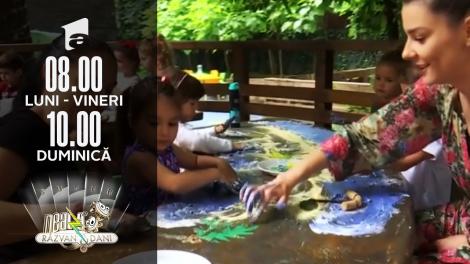 Vacanța de vară la grădinița din pădure. Cum se distrează copiii