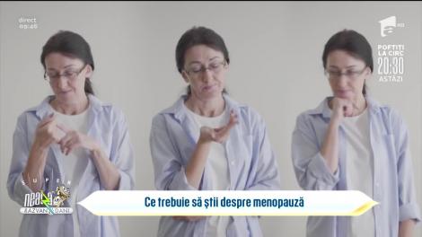 Bună dimineața, sănătate! Totul despre menopauză