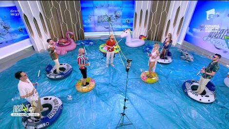 Jocul ”Volei cu baloane”. Iată cine a câștigat întrecerea