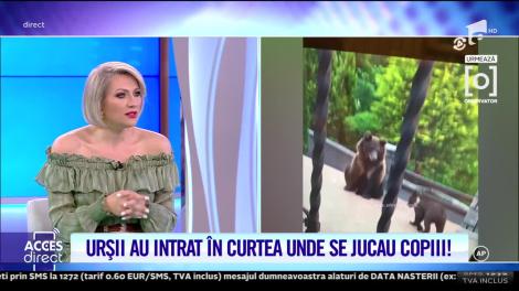 Copiii Alinei Pușcaș, la un pas de tragedie din cauza urșilor
