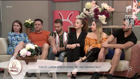 Marian, exasperat de faptul că nu poate să-și spele hainele!