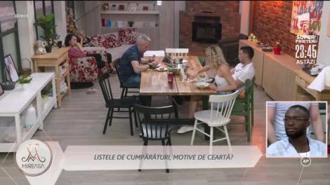 Lista de cumpărături, motiv de ceartă în casa Mireasa!