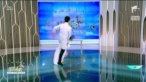 Ewelyn Marinof și Cătălin Petrescu, scenetă din "Femeia te ridică, femeia te coboară"