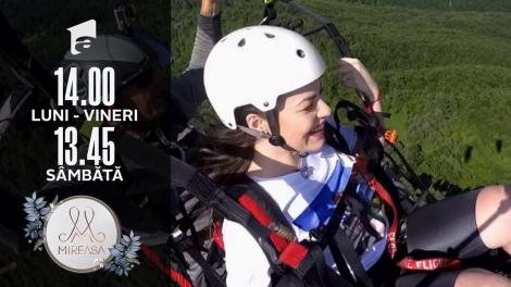 Mireasa 2021, sezonul 3. Andreea și Marian au zburat cu parapanta: Mi-a fost teamă, am închis ochii!