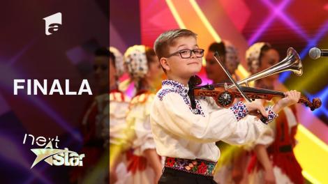 Finala Next Star - Sezonul 10: Alex Lucaciu interpretează muzică populară la vioară cu goarnă