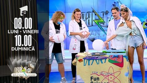 Super Neatza, 23 iulie 2021. De ce un balon se sparge mai greu pe mai multe cuie decât pe unul? Profesorii Trăsniți, super experiment