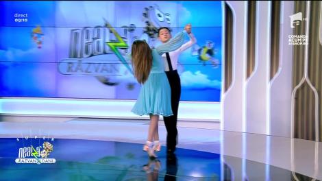 Super Neatza, 26 iulie 2021. Sașa Adnagy Danilov și Dominique Jianu. super dans în platou