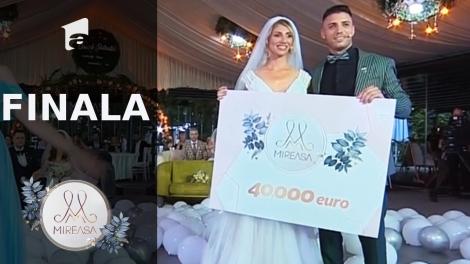 Finala Mireasa sezonul 3, 1 august 2021. Marii câștigători ai premiului de 40.000 de euro sunt Maria şi Liviu