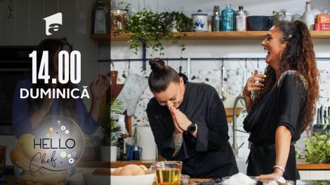 Hello Chef sezonul 2, 29 august 2021. Roxana Blenche şi Cream prepară chipsuri de legume