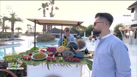 Super Neatza, 30 august 2021. Rețeta lui Vlăduț: Salată de fructe cu două tipuri de brânzeturi