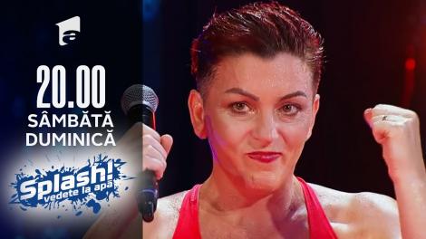 Splash! Vedete la apă, 5 septembrie 2021. Sandy Medini, membră a circului Bellucci, sare de la cinci metri