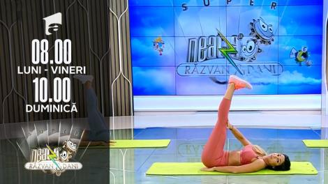Super Neatza, 16 septembrie 2021. Fitness cu Diana Stejereanu: Antrenament complet pentru abdomen