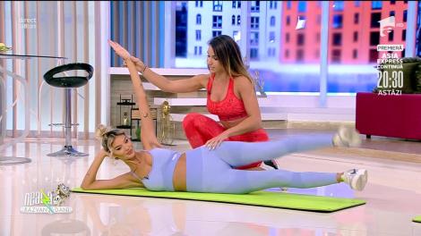 Super Neatza, 21 septembrie 2021. Fitness cu Diana Stejereanu: Antrenament pentru coapse, abdomen și fesieri