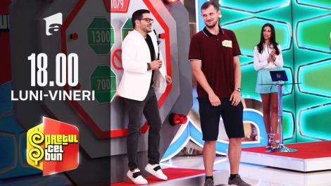 Preţul cel bun sezonul 1, 21 septembrie 2021. Ștefan a câștigat o oală sub presiune, o tabletă și o bicicletă fitness