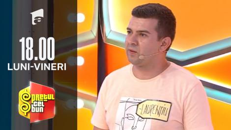 Preţul cel bun sezonul 1, 7 octombrie 2021. Laurențiu a pierdut un super set de electrocasnice în valoare de 9137 de lei