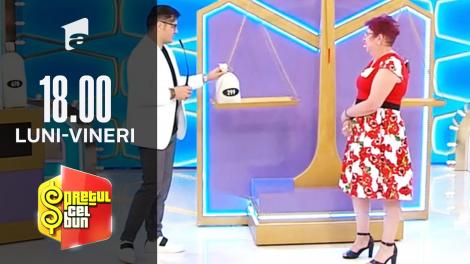 Preţul cel bun sezonul 1, 7 octombrie 2021. Angela nu reușit să câștige niciun premiu