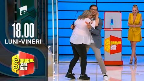 Preţul cel bun sezonul 1, 8 octombrie 2021. Liviu Vârciu, luat în brațe de o concurentă. Reacția prezentatorului TV